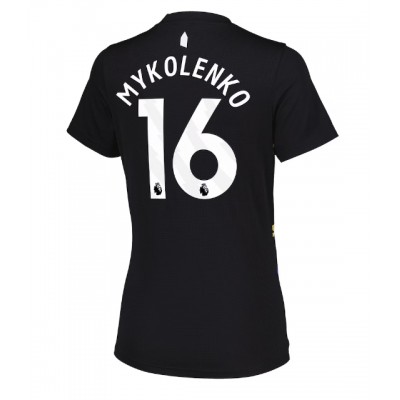 Camiseta Everton Vitaliy Mykolenko #16 Tercera Equipación Replica 2025-26 para mujer mangas cortas Camiseta Everton Vitaliy Mykolenko #16 Tercera Equipación Replica 2025-26 para mujer mangas cortas